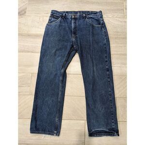 Vintage Key‎ Straight Leg Workwear Denim Jeans Mens Sz 36x30 Distressed 5 Pocket